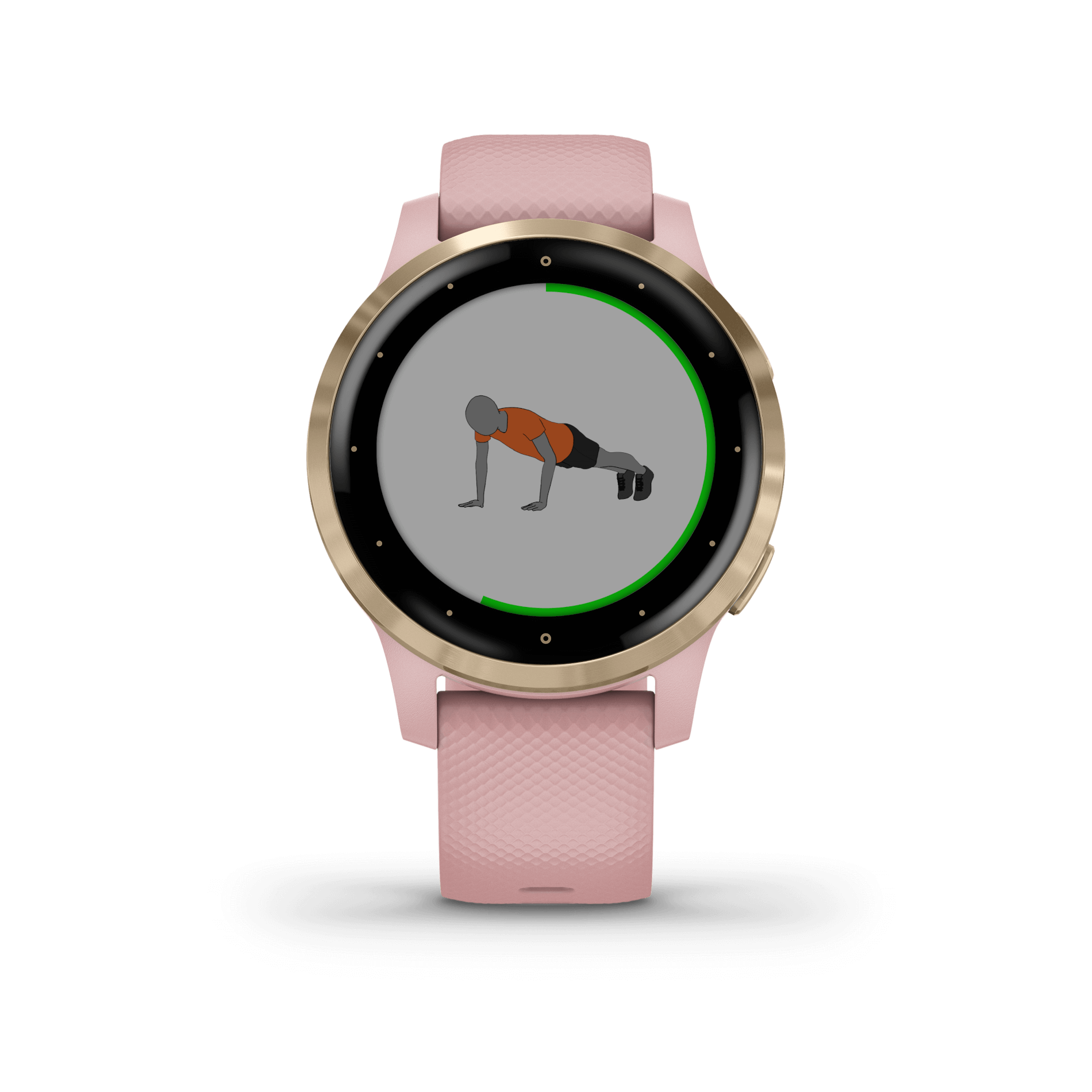 Vivoactive 4S Rosa con hebilla dorada