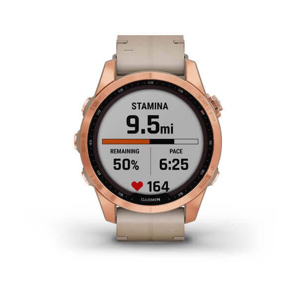 FÉNIX 7S Zafiro Solar Blanco Titanio Rose Gold Piel Blanca